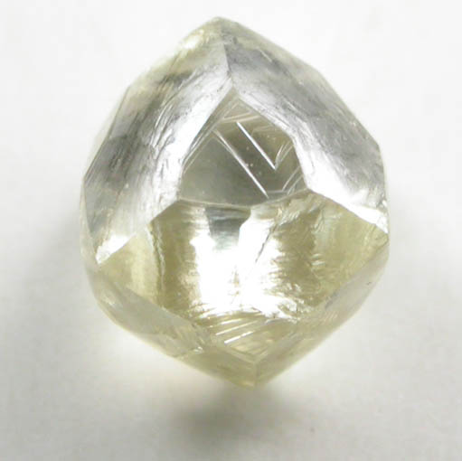 Diamond (0.87 carat yellow dodecahedral crystal) from Damtshaa Mine, near Orapa, Botswana