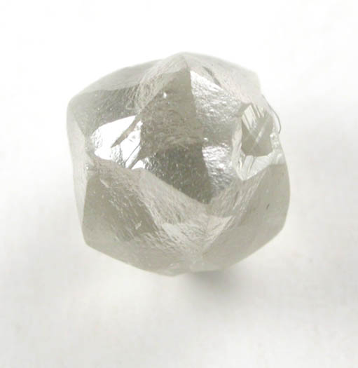 Diamond (0.93 carat gray complex crystal) from Baken Mine, Northern Cape Province, South Africa