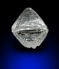 Diamond (0.63 carat white octahedral crystal) from Mirny, Republic of Sakha, Siberia, Russia