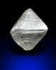 Diamond (0.68 carat white octahedral crystal) from Mirny, Republic of Sakha, Siberia, Russia