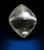 Diamond (1.26 carat pale yellow-gray tetrahexahedral crystal) from Venetia Mine, Limpopo Province, South Africa