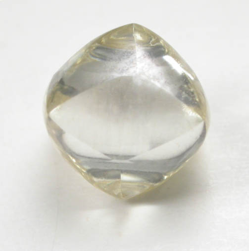 Diamond (1 carat yellow tetrahexahedral crystal) from Williamson Mine, Mwadui, Tanzania