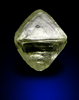 Diamond (0.57 carat yellow octahedral crystal) from Jwaneng Mine, Naledi River Valley, Botswana