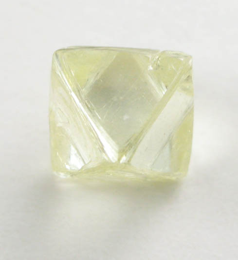 Diamond (0.41 carat yellow octahedral crystal) from Damtshaa Mine, near Orapa, Botswana