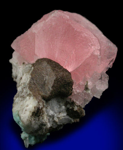 Fluorite with Siderite from Chamonix, Haute-Savoie, France