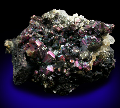 Enargite on Pyrite and Quartz from Butte Mining District, Summit Valley, Silver Bow County, Montana