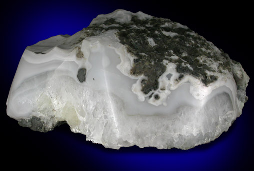 Quartz var. Agate from Summit Quarry (Houdaille Quarry), Springfield, Union County, New Jersey