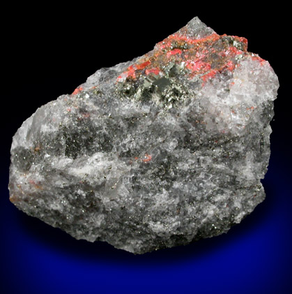 Realgar with Pyrite from Balmat, St. Lawrence County, New York