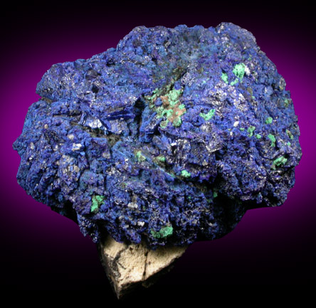 Azurite with Malachite from Morenci Mine, Clifton District, Greenlee County, Arizona