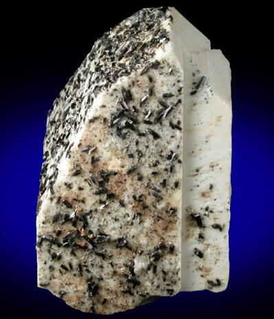 Albite (Baveno-Law Twinned) with Schorl Tourmaline from Homestake Pass, Interstate 90 rest stop, Jefferson County, Montana