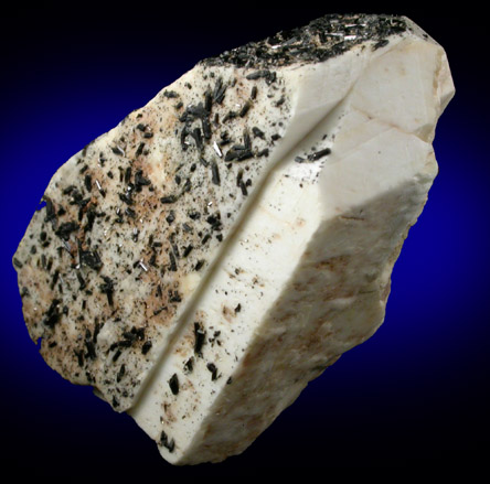 Albite (Baveno-Law Twinned) with Schorl Tourmaline from Homestake Pass, Interstate 90 rest stop, Jefferson County, Montana