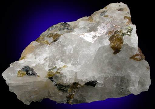Cryolite with Siderite and Sphalerite from Ivigtut, Arsuk Firth (Arsukfjord), Kitaa Province, Greenland (Type Locality for Cryolite)