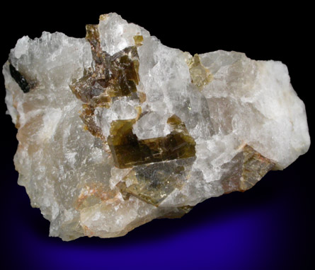 Cryolite with Siderite and Sphalerite from Ivigtut, Arsuk Firth (Arsukfjord), Kitaa Province, Greenland (Type Locality for Cryolite)