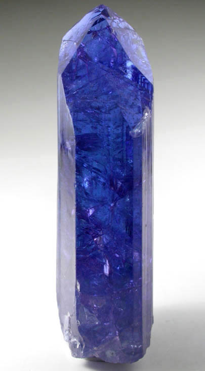 Tanzanite Crystal (Tanzanite = the blue gem variety of Zoisite) from Karo Mine, Merelani Hills, western slope of Lelatama Mountains, Arusha Region, Tanzania (Type Locality for Tanzanite)