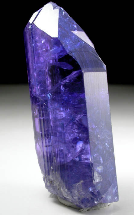 Tanzanite Crystal (Tanzanite = the blue gem variety of Zoisite) from Karo Mine, Merelani Hills, western slope of Lelatama Mountains, Arusha Region, Tanzania (Type Locality for Tanzanite)