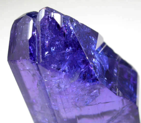 Tanzanite Crystal (Tanzanite = the blue gem variety of Zoisite) from Karo Mine, Merelani Hills, western slope of Lelatama Mountains, Arusha Region, Tanzania (Type Locality for Tanzanite)