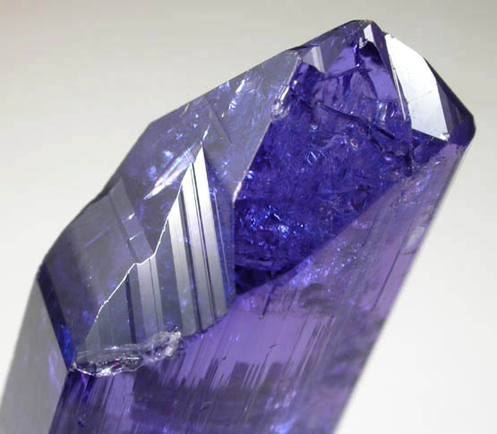 Tanzanite Crystal (Tanzanite = the blue gem variety of Zoisite) from Karo Mine, Merelani Hills, western slope of Lelatama Mountains, Arusha Region, Tanzania (Type Locality for Tanzanite)