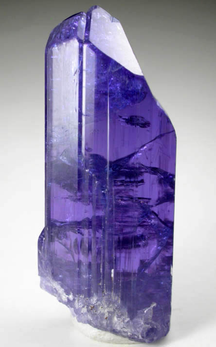 Tanzanite Crystal (Tanzanite = the blue gem variety of Zoisite) from Karo Mine, Merelani Hills, western slope of Lelatama Mountains, Arusha Region, Tanzania (Type Locality for Tanzanite)