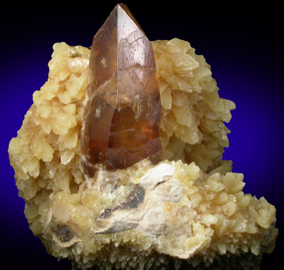 Barite on Calcite from Elk Creek, Meade County, South Dakota