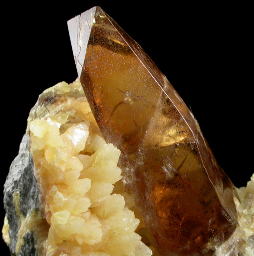 Barite on Calcite from Elk Creek, Meade County, South Dakota