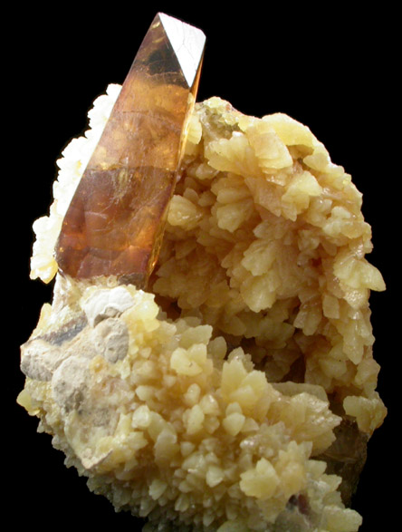 Barite on Calcite from Elk Creek, Meade County, South Dakota