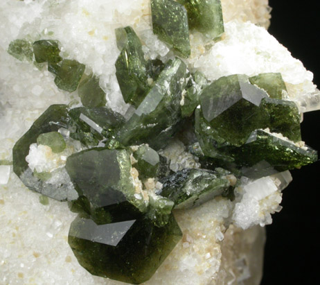 Uvite Tourmaline on Magnesite from Brumado District, Serra das guas, Bahia, Brazil