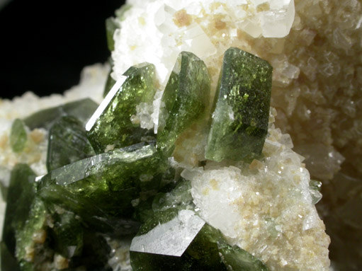 Uvite Tourmaline on Magnesite from Brumado District, Serra das guas, Bahia, Brazil