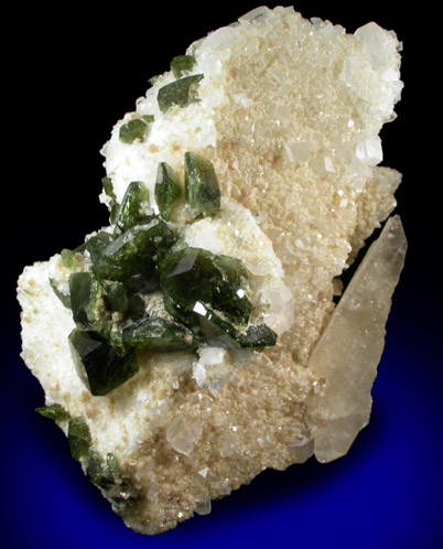 Uvite Tourmaline on Magnesite from Brumado District, Serra das guas, Bahia, Brazil