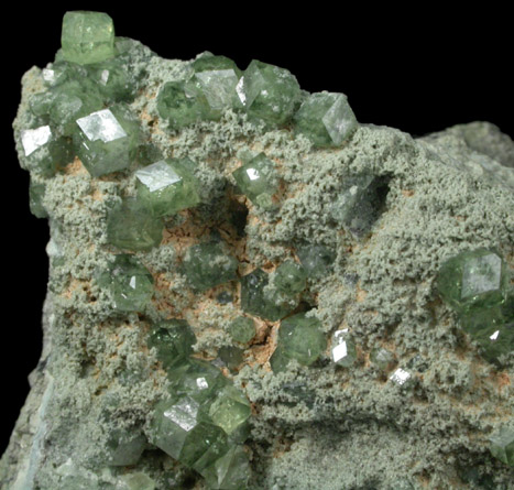 Andradite var. Demantoid Garnet from Green Fire Mine, New Idria District, San Benito County, California