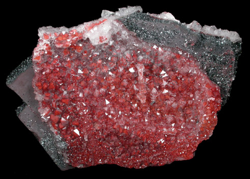 Quartz with Hematite inclusions on Hematite from West Cumberland Iron Mining District, Cumbria, England
