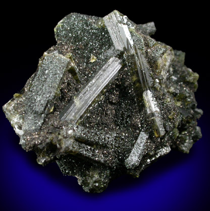 Epidote in Chlorite from Acushnet Quarry, Bristol County, Massachusetts