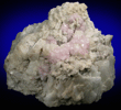 Quartz var. Rose Quartz Crystals on Albite from Rose Quartz Locality, Plumbago Mountain, Oxford County, Maine