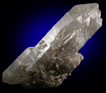 Quartz var. Smoky with Muscovite from Mount Rubellite, Hebron, Oxford County, Maine