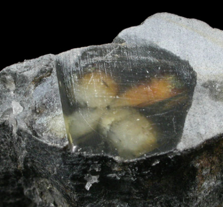 Andalusite var. Chiastolite from Lancaster, Worcester County, Massachusetts