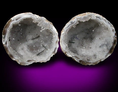 Quartz var. Geode with Goethite from Brazil