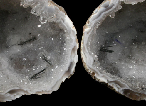 Quartz var. Geode with Goethite from Brazil