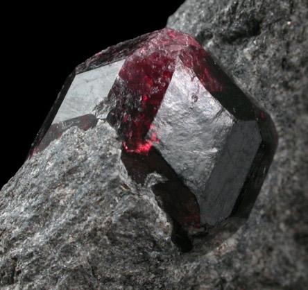 Almandine Garnet from Garnet Ledge, east shore of Stikine River Delta, 11 km north of Wrangell, Alaska