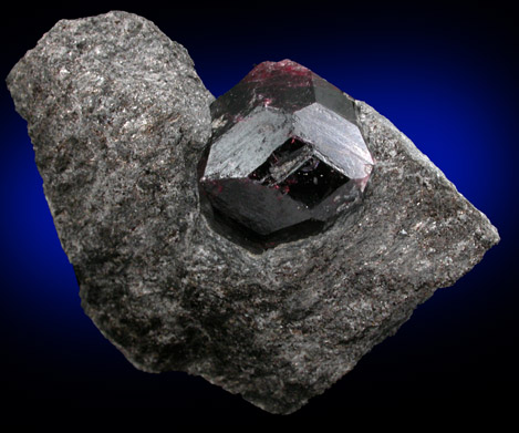 Almandine Garnet from Garnet Ledge, east shore of Stikine River Delta, 11 km north of Wrangell, Alaska