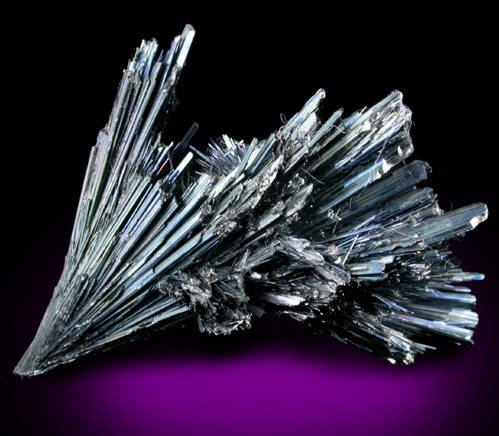 Stibnite from Baia Sprie (Felsbnya), Maramures, Romania