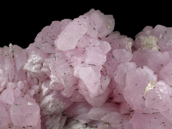 Quartz var. Rose Quartz Crystals with Eosphorite from Lavra da Ilha, Taquaral, Jequitinhonha River, Minas Gerais, Brazil