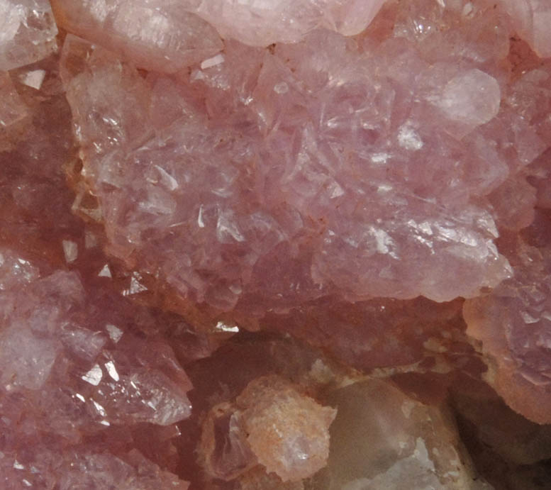 Quartz var. Rose Quartz Crystals from Alto da Pitorra, Laranjeiras, Galilia, Minas Gerais, Brazil