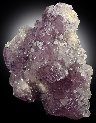 Fluorite on Quartz from Berbes Mine, near Ribadesella, Oviedo, Spain
