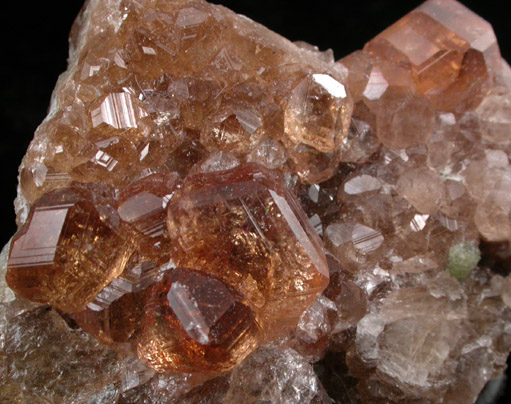 Grossular Garnet with Diopside from Jeffrey Mine, Asbestos, Qubec, Canada