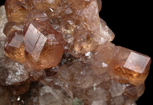 Grossular Garnet with Diopside from Jeffrey Mine, Asbestos, Qubec, Canada