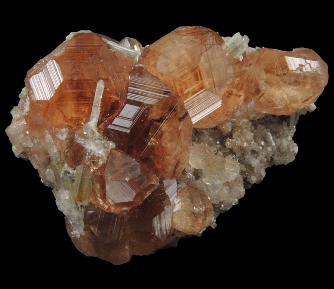 Grossular Garnet with Diopside from Jeffrey Mine, Asbestos, Qubec, Canada