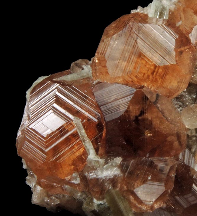 Grossular Garnet with Diopside from Jeffrey Mine, Asbestos, Qubec, Canada