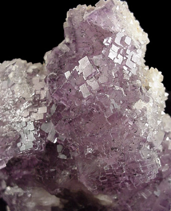 Fluorite on Quartz from Berbes Mine, near Ribadesella, Oviedo, Spain