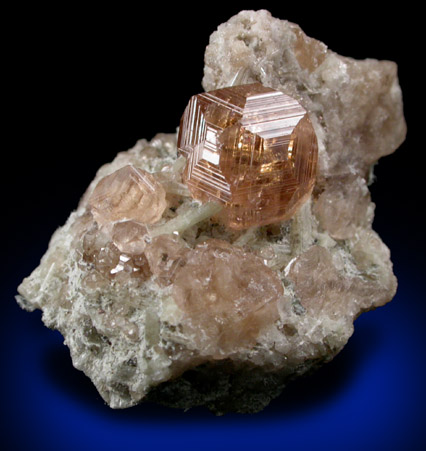 Grossular Garnet with Diopside from Jeffrey Mine, Asbestos, Qubec, Canada