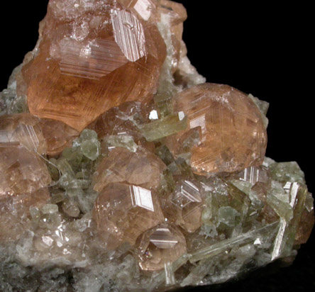 Grossular Garnet with Diopside from Jeffrey Mine, Asbestos, Qubec, Canada