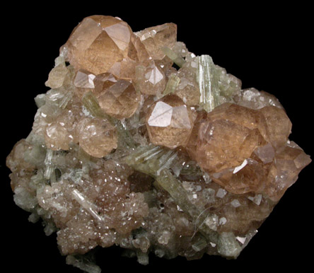 Grossular Garnet with Diopside from Jeffrey Mine, Asbestos, Qubec, Canada